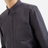 Slim-Fit Japonský Oxford | Slate Grey | Regular