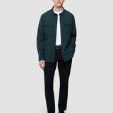 Essential Overshirt Pine Green