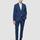 Essential Suit Pants Regular Navy Checks
