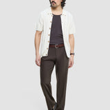 Hollow Knit Shirt Off White