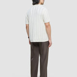 Hollow Knit Shirt Off White