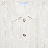 Hollow Knit Shirt Off White