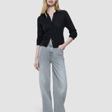 Women's Classic Jeans Relaxed Light Grey Washed