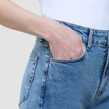 Jeans Straight Snow Blue Wash