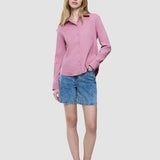 Women's Linen Shirt Dusty Cerise