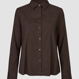 Women's Linen Shirt Espresso