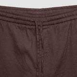 Refined Linen Pants Dark Brown