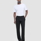 Tech Linen Elastic Pants Black