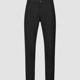Tech Linen Elastic Pants Black