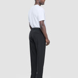 Tech Linen Elastic Pants Black