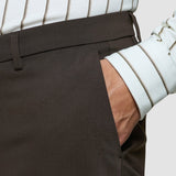Tech Wool Suit Pants Regular Cocoa Brown