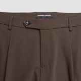 Tech Wool Suit Pants Regular Cocoa Brown